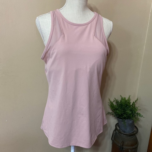 𝅺fabletics Pink Mesh Tank Top *no size/ Medium. - Picture 1 of 9